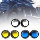 Maxbell 2Pcs Motocycle Fog Light Guard Front Colored 75mm Motorcycle Fog Light Cover black