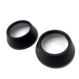 Maxbell 2Pcs Motocycle Fog Light Guard Front Colored 75mm Motorcycle Fog Light Cover black
