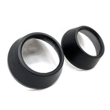 Maxbell 2Pcs Motocycle Fog Light Guard Front Colored 75mm Motorcycle Fog Light Cover black