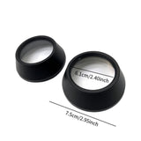 Maxbell 2Pcs Motocycle Fog Light Guard Front Colored 75mm Motorcycle Fog Light Cover black