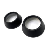 Maxbell 2Pcs Motocycle Fog Light Guard Front Colored 75mm Motorcycle Fog Light Cover black