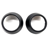 Maxbell 2Pcs Motocycle Fog Light Guard Front Colored 75mm Motorcycle Fog Light Cover black