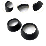 Maxbell 2Pcs Motocycle Fog Light Guard Front Colored 75mm Motorcycle Fog Light Cover black