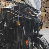 Maxbell 2Pcs Motocycle Fog Light Guard Front Colored 75mm Motorcycle Fog Light Cover black