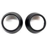 Maxbell 2Pcs Motocycle Fog Light Guard Front Colored 75mm Motorcycle Fog Light Cover black