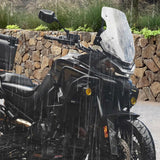 Maxbell 2Pcs Motocycle Fog Light Guard Front Colored 75mm Motorcycle Fog Light Cover black