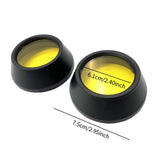 Maxbell 2Pcs Motocycle Fog Light Guard Front Colored 75mm Motorcycle Fog Light Cover yellow