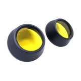 Maxbell 2Pcs Motocycle Fog Light Guard Front Colored 75mm Motorcycle Fog Light Cover yellow
