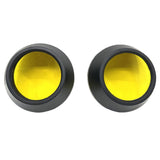Maxbell 2Pcs Motocycle Fog Light Guard Front Colored 75mm Motorcycle Fog Light Cover yellow