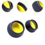 Maxbell 2Pcs Motocycle Fog Light Guard Front Colored 75mm Motorcycle Fog Light Cover yellow