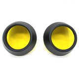 Maxbell 2Pcs Motocycle Fog Light Guard Front Colored 75mm Motorcycle Fog Light Cover yellow