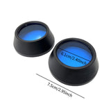 Maxbell 2Pcs Motocycle Fog Light Guard Front Colored 75mm Motorcycle Fog Light Cover blue