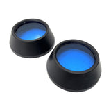 Maxbell 2Pcs Motocycle Fog Light Guard Front Colored 75mm Motorcycle Fog Light Cover blue