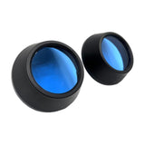 Maxbell 2Pcs Motocycle Fog Light Guard Front Colored 75mm Motorcycle Fog Light Cover blue