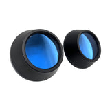 Maxbell 2Pcs Motocycle Fog Light Guard Front Colored 75mm Motorcycle Fog Light Cover blue