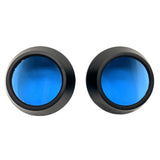 Maxbell 2Pcs Motocycle Fog Light Guard Front Colored 75mm Motorcycle Fog Light Cover blue