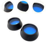 Maxbell 2Pcs Motocycle Fog Light Guard Front Colored 75mm Motorcycle Fog Light Cover blue