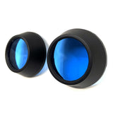 Maxbell 2Pcs Motocycle Fog Light Guard Front Colored 75mm Motorcycle Fog Light Cover blue