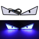 Maxbell Motorcycle Decorative License Plate Light Accessory Stylish Versatile 2400LM Triangle Blue