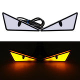 Maxbell Motorcycle Decorative License Plate Light Accessory Stylish Versatile 2400LM Triangle Amber