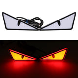 Maxbell Motorcycle Decorative License Plate Light Accessory Stylish Versatile 2400LM Triangle Red