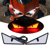 Maxbell Motorcycle Decorative License Plate Light Accessory Stylish Versatile 2400LM Triangle Red