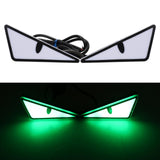 Maxbell Motorcycle Decorative License Plate Light Accessory Stylish Versatile 2400LM Triangle Green