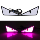 Maxbell Motorcycle Decorative License Plate Light Accessory Stylish Versatile 2400LM Triangle Purple
