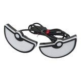 Maxbell Motorcycle Decorative License Plate Light Accessory Stylish Versatile 2400LM Half Circle Blue