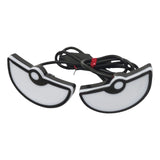 Maxbell Motorcycle Decorative License Plate Light Accessory Stylish Versatile 2400LM Half Circle Blue