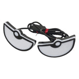 Maxbell Motorcycle Decorative License Plate Light Accessory Stylish Versatile 2400LM Half Circle Amber