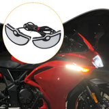 Maxbell Motorcycle Decorative License Plate Light Accessory Stylish Versatile 2400LM Half Circle Red