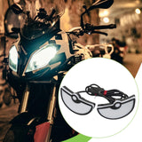 Maxbell Motorcycle Decorative License Plate Light Accessory Stylish Versatile 2400LM Half Circle Red