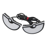 Maxbell Motorcycle Decorative License Plate Light Accessory Stylish Versatile 2400LM Half Circle Green