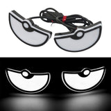 Maxbell Motorcycle Decorative License Plate Light Accessory Stylish Versatile 2400LM Half Circle White