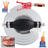 Maxbell Manual Siphon Pump Premium Vehicle Emergency Automotive Gasoline Siphon Hose