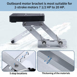 Maxbell Outboard Engine Bracket Accessory for Boat 7 1/2 HP- 20HP Professional Black Base