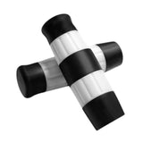 Maxbell Motorcycle Handle Grips for 1 inch Handlebars TPU Covers Black White