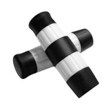 Maxbell Motorcycle Handle Grips for 1 inch Handlebars TPU Covers Black White