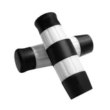 Maxbell Motorcycle Handle Grips for 1 inch Handlebars TPU Covers Black White
