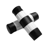 Maxbell Motorcycle Handle Grips for 1 inch Handlebars TPU Covers Black White