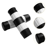 Maxbell Motorcycle Handle Grips for 1 inch Handlebars TPU Covers Black White