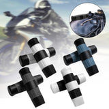Maxbell Motorcycle Handle Grips for 1 inch Handlebars TPU Covers Black White