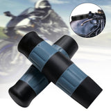 Maxbell Motorcycle Handle Grips for 1 inch Handlebars TPU Covers Black Blue