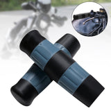 Maxbell Motorcycle Handle Grips for 1 inch Handlebars TPU Covers Black Blue