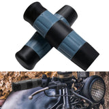 Maxbell Motorcycle Handle Grips for 1 inch Handlebars TPU Covers Black Blue