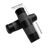 Maxbell Motorcycle Handle Grips for 1 inch Handlebars TPU Covers Black Gray