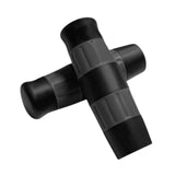 Maxbell Motorcycle Handle Grips for 1 inch Handlebars TPU Covers Black Gray
