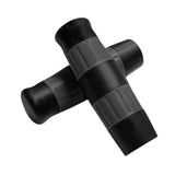 Maxbell Motorcycle Handle Grips for 1 inch Handlebars TPU Covers Black Gray