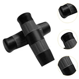 Maxbell Motorcycle Handle Grips for 1 inch Handlebars TPU Covers Black Gray